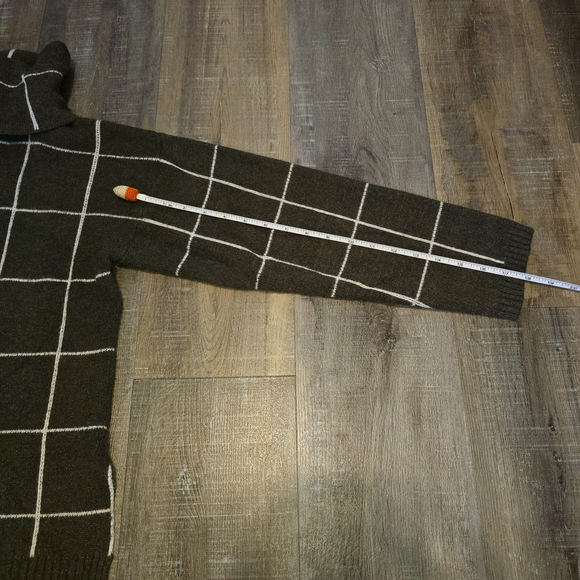 Olive Green Turtleneck Sweater - Picture 10 of 12